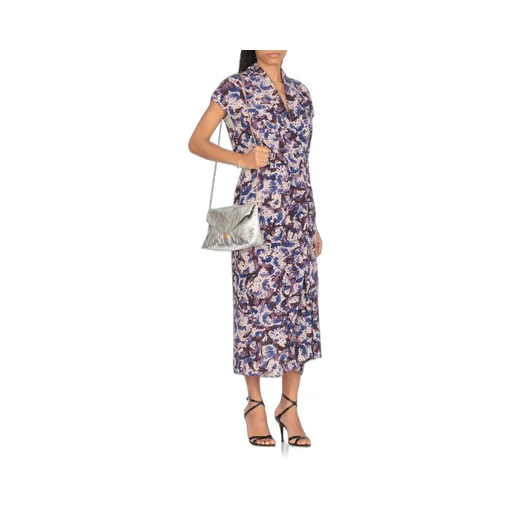 V-Neck Pattern-Printed Dress