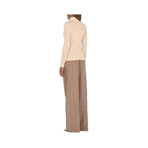 Sheer Turtleneck Long-Sleeved T-Shirt