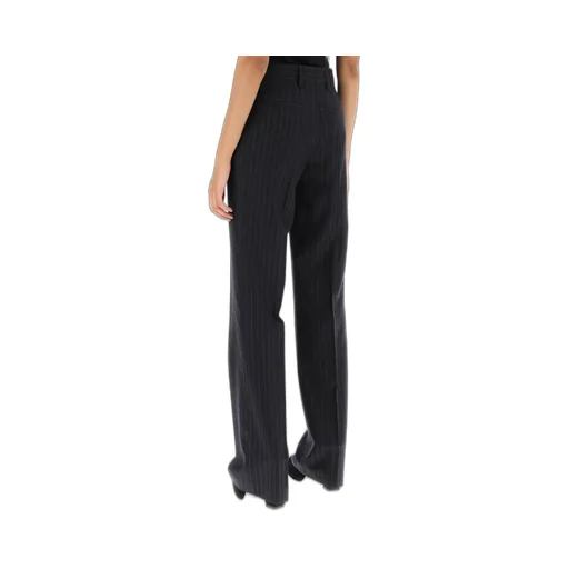 Pinstripe Mid Rise Trousers