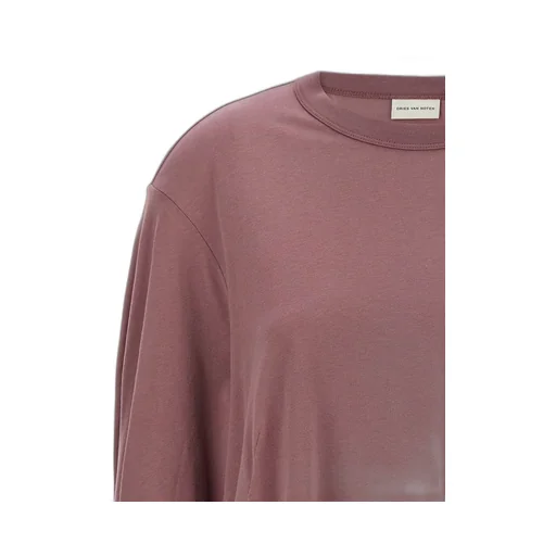 Balloon-Sleeved Crewneck T-Shirt