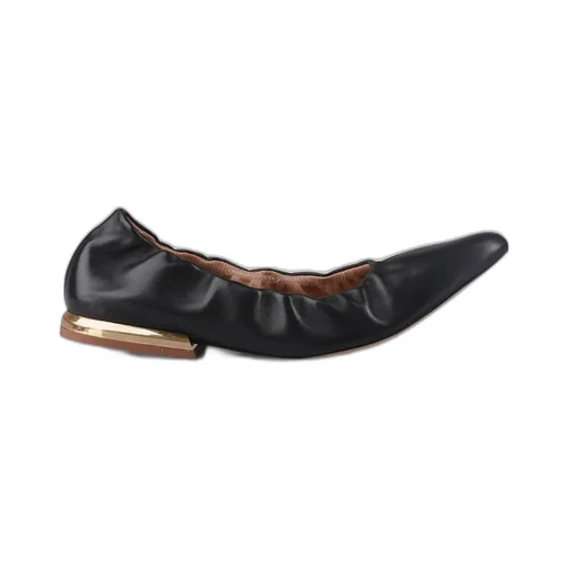 Gathered Detail Slip-On Ballerina Shoes