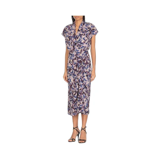V-Neck Pattern-Printed Dress
