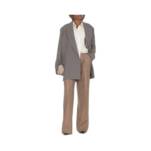 Double-Breasted Belted Blazer