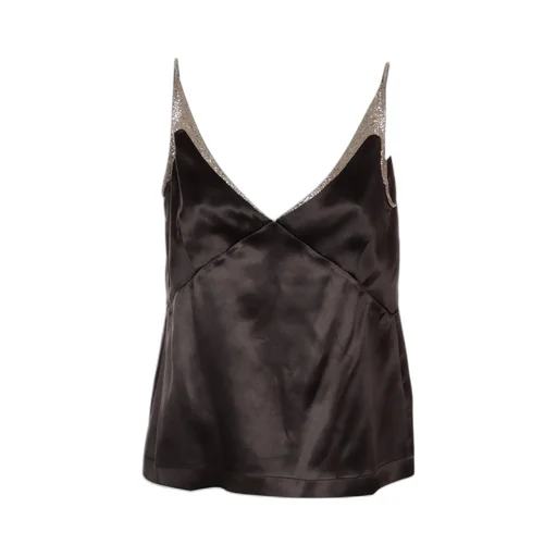 Lace-Detail Sleeveless Top