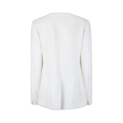 Long-Sleeved Crewneck Blazer
