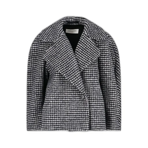 Padded Sleeve Round Coat