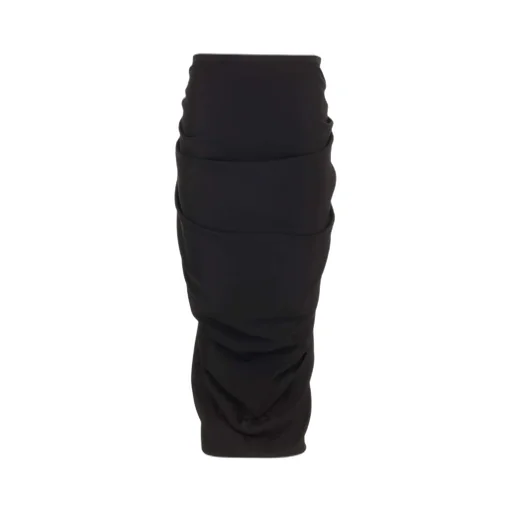 Ruched Detailed Midi Skirt