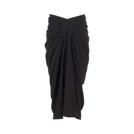 Ruched Detailed Midi Skirt