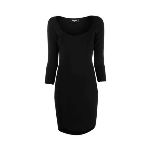 U-Neck Bodycon Mini Dress