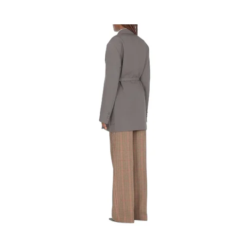 Double-Breasted Belted Blazer