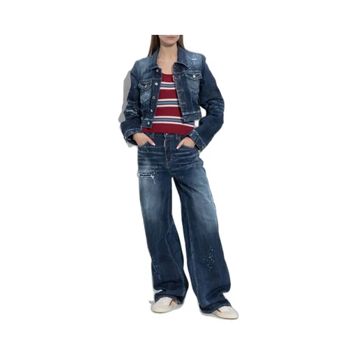 Medium Spots Wash Dean Distressed Jean Jacket