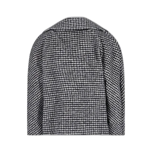 Padded Sleeve Round Coat