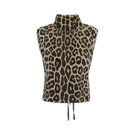 Leopard Printed Sleeveless Top