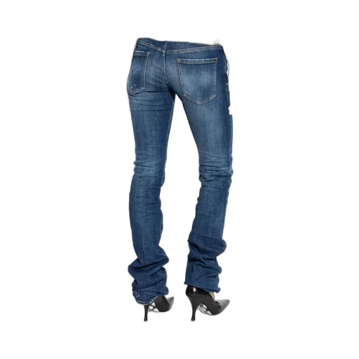 Distressed Bootcut Jeans