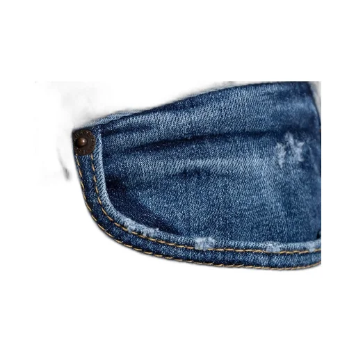 Distressed Bootcut Jeans