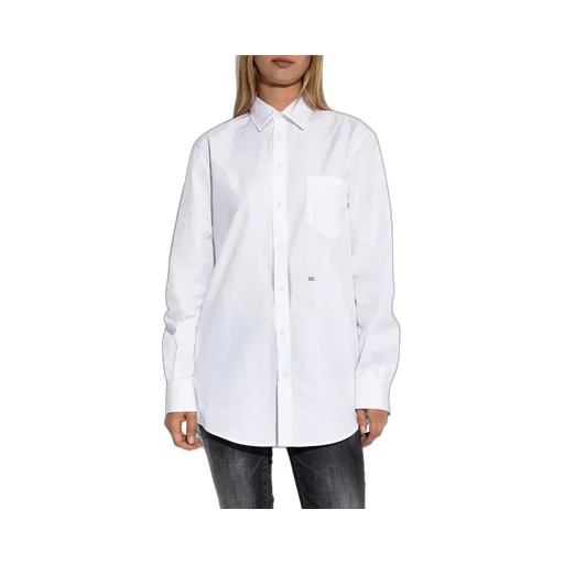 Logo Embroidered Long-Sleeved Shirt