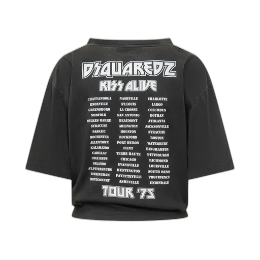 Kiss Pressato Cropped Breezy Fit T-Shirt