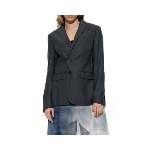 Single Breasted Pinstriped Blazer