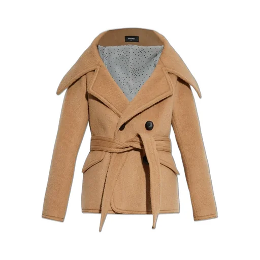 Double-Breasted Belted Coat