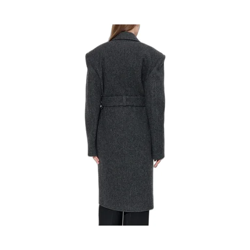 Tie-Waisted Mid-Length Coat