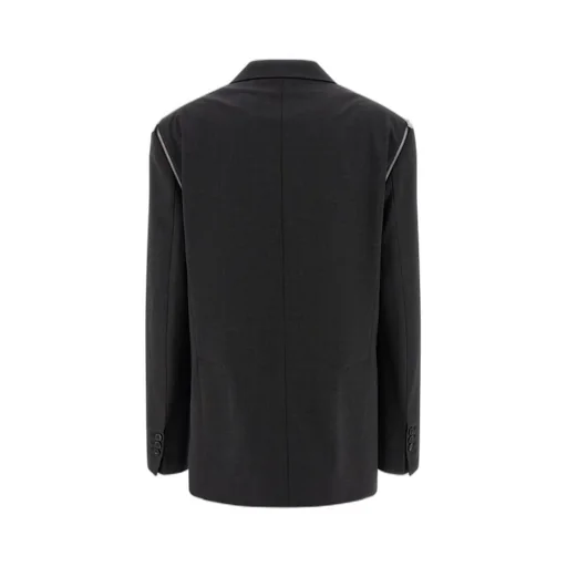 Double-Breasted Zip Detailed Blazer
