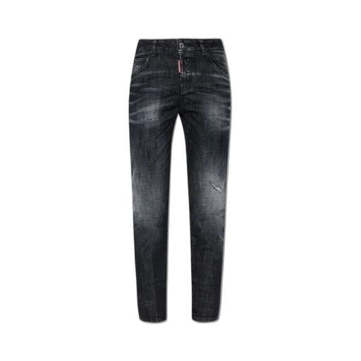 Logo Patch Slim-Fit Jeans