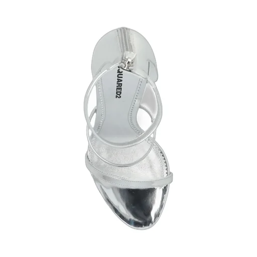 Round-Toe Heeled Sandals