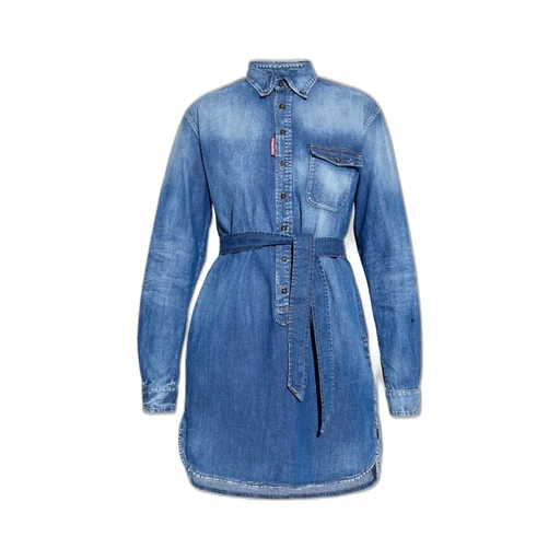 Buttoned Denim Dress