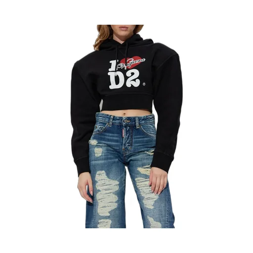 X Vaquera Drawstring Cropped Hoodie