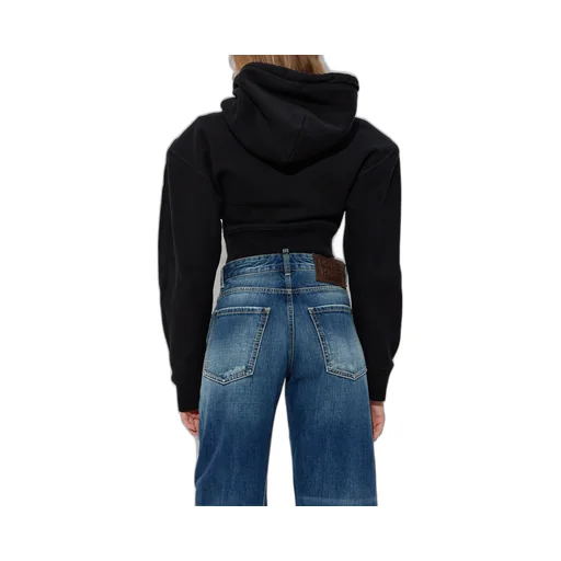 X Vaquera Drawstring Cropped Hoodie