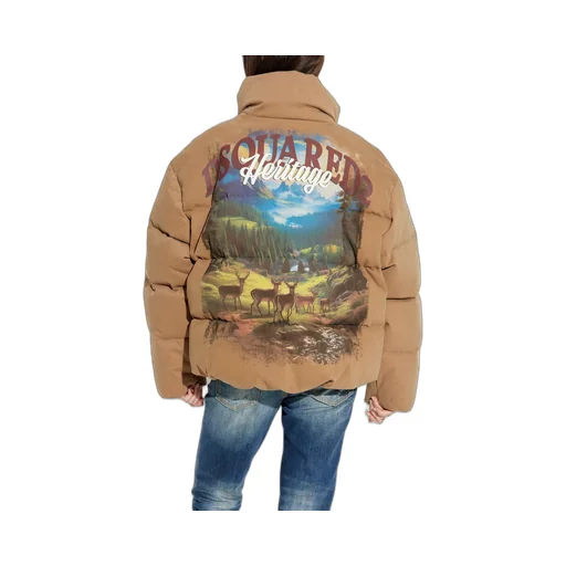 Printed Ball Puffer Jacket