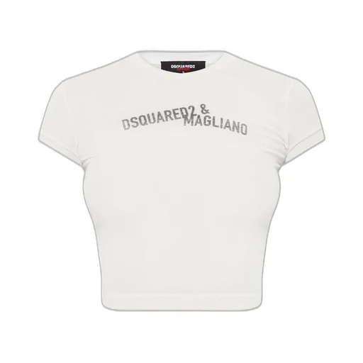 X Magliano Logo Printed Cropped T-Shirt