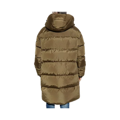 Long Sleeved Hooded Down Coat