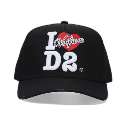 Distressed Logo Embroidered Baseball Cap