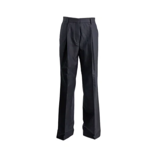Straight Leg Pleated Pants