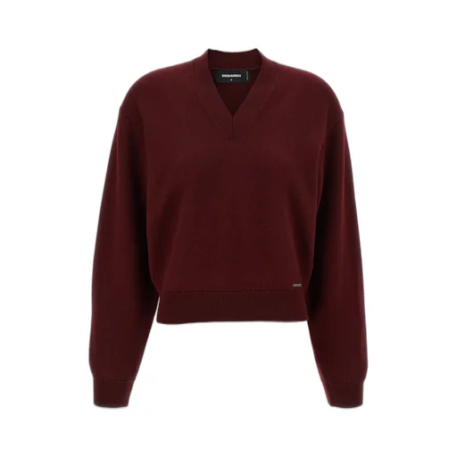 V-Neck Knitted Jumper