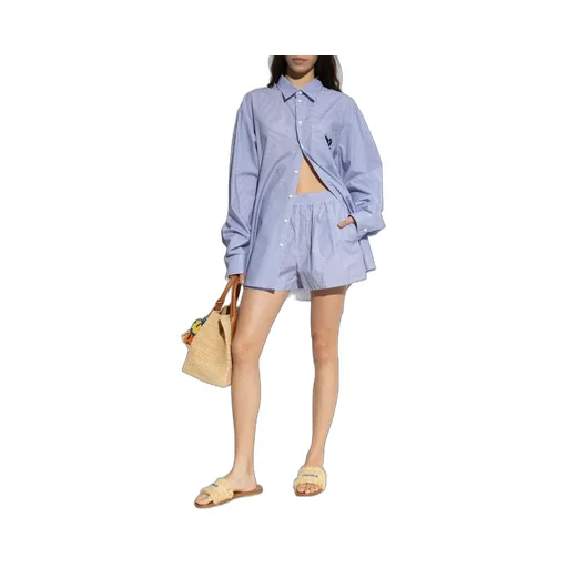 Summer Lovers Oversized Pinstripe Shirt
