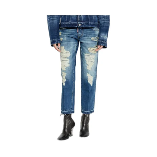 Medium Fade Wash Jenna Distressed Jeans