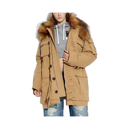 Military Fur Collar Parka