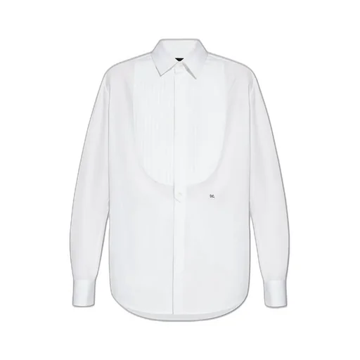 Logo Embroidered Long-Sleeved Shirt