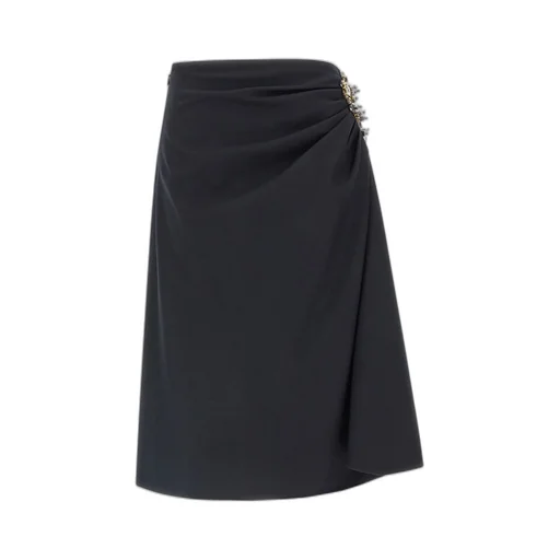 Sovora Asymmetric Midi Skirt