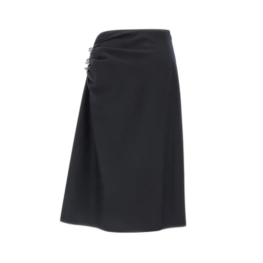 Sovora Asymmetric Midi Skirt
