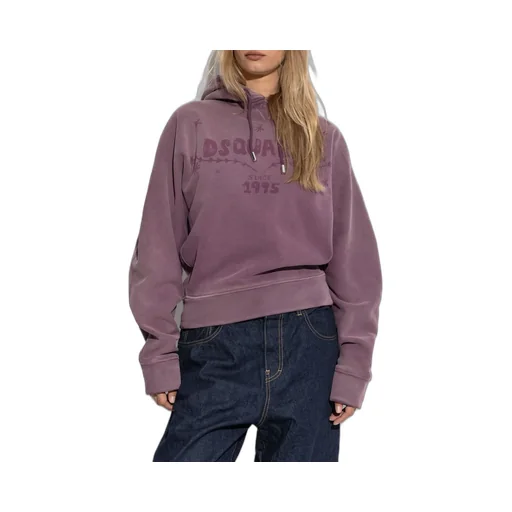 Logo Printed Drawstring Hoodie