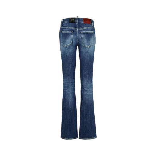 Logo Patch Flared Jeans