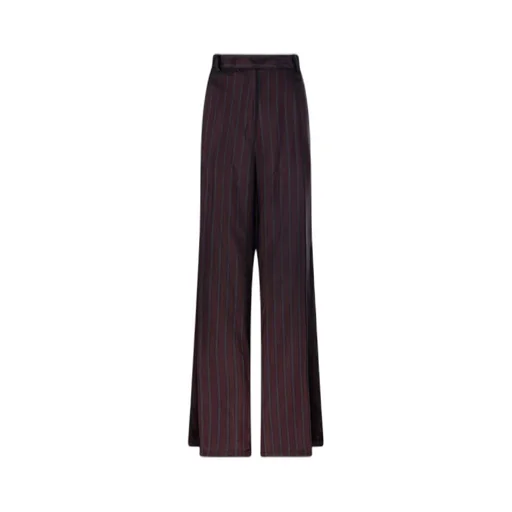 Striped Wide-Leg Trousers