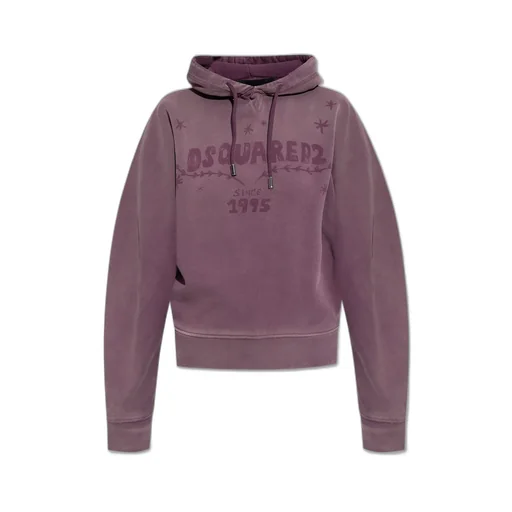 Logo Printed Drawstring Hoodie