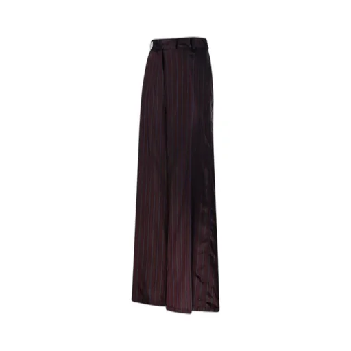 Striped Wide-Leg Trousers