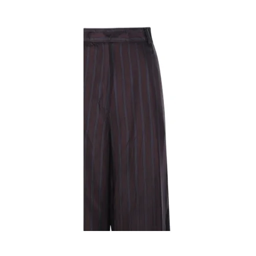 Striped Wide-Leg Trousers