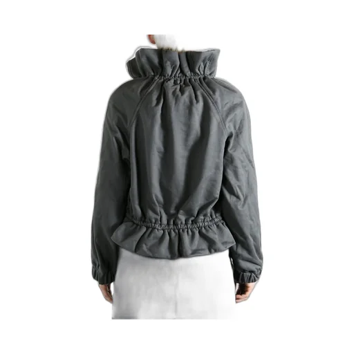Zip-Up Drawstring Sweatshirt