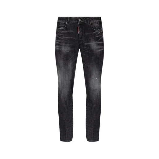 Mid-Waisted Distressed Skinny Jeans